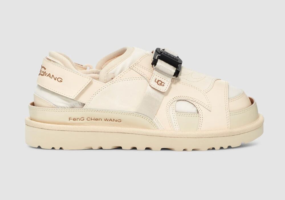 UGG X Feng Chen Wang Tasman Cream Slipper Leather Suede Mens 7 Womens 8 New